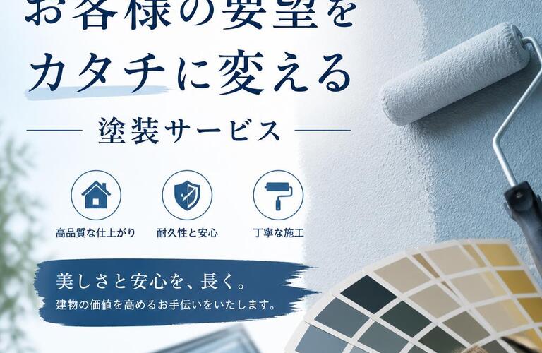 お客様の要望をカタチに変える塗装サービス