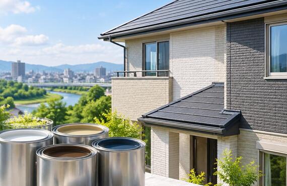 塗料選びで、住まいの未来は変わる。摂津市の外壁・屋根を、建物に合った塗装で守ります。