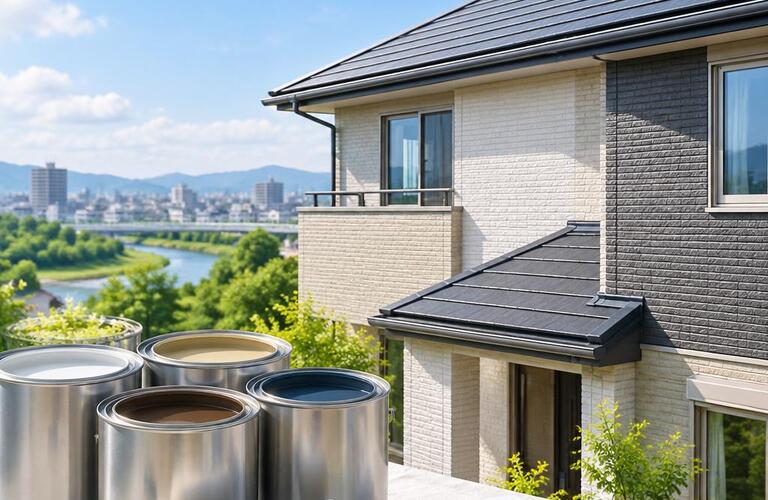 塗料選びで、住まいの未来は変わる。摂津市の外壁・屋根を、建物に合った塗装で守ります。