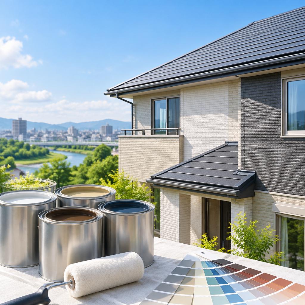 塗料選びで、住まいの未来は変わる。摂津市の外壁・屋根を、建物に合った塗装で守ります。